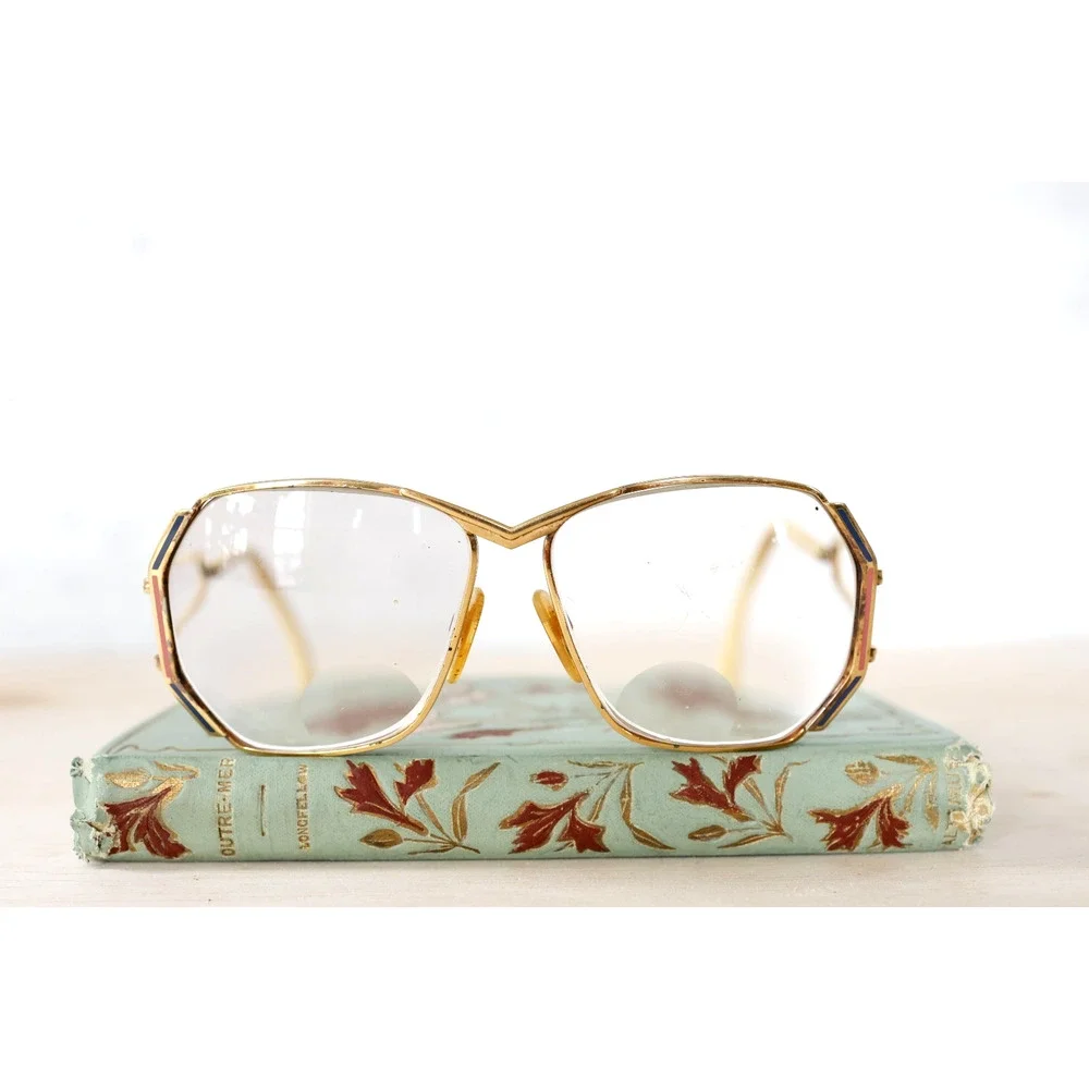 Vintage Cazal 1980s Eyeglass Frames West Germany Multicolor Street Hip Hop